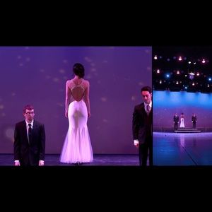 Beautiful white evening gown